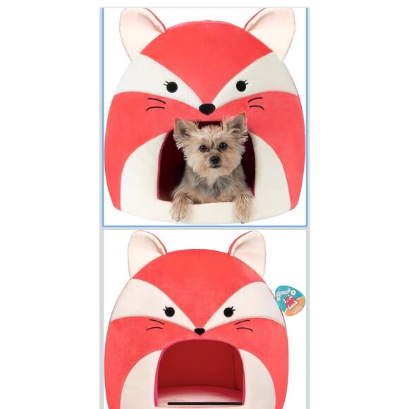 Squishmallows Original 16-Inch Fifi the Fox Pet Cave, Ultrasoft Bed - Picture 1 of 3
